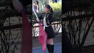 国士舘大学 カラーガード 建国記念日 奉祝パレード