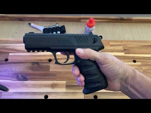 An In Depth Look At The Gamo P-27 Semiautomatic Dual Ammunition CO2 Powered Pistol.