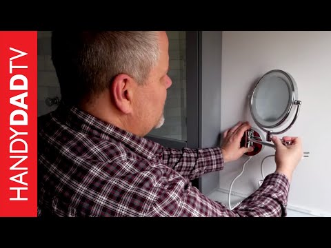 Lighted Makeup Mirror hard-wired installation | Master Bath Remodel (Part 10) Video