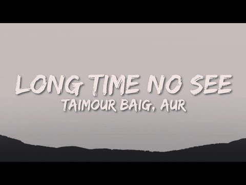 LONG TIME NO SEE - TAIMOUR BAIG ft. AUR (Unofficial Lyrical Instrumental Music Video)