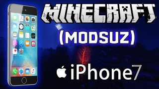 MODSUZ İPHONE 7 YAPIMI !!  - (Minecraft Tek Komut