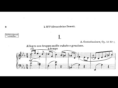 Alexander Grechaninov: Mazurkas, Op.53/1,3