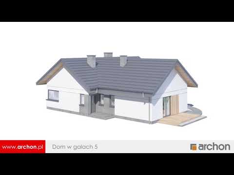 Dom w galach 5 - Nowoczesna parterówka z funkcjonalnym wnętrzem I ARCHON+ Projekty Domów