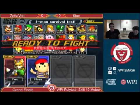 WPI PTS 19 - ZettaVolt (Fox) vs Slox (Sheik, Others) - Melee - Grand Finals
