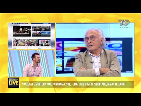 Moderatorja pyet Çupin a e lexon gazetën, ai i hakërreh live - Shqipëria Live 5 Tetor 2021