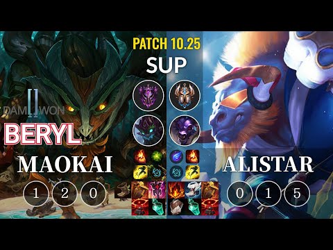 DWG BeryL Maokai vs Alistar Sup - KR Patch 10.25
