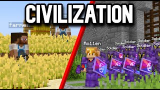 10000 PLAYERS Simulate a MINECRAFT CIVILIZATION on Earth (ep.1)