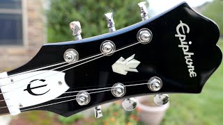Video thumbnail for This New Epiphone is SCARY... (good) | 2022 Epiphone Noel Gallagher Riviera Wine Red Review + Demo by The Trogly's Guitar Show