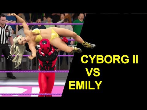 WWE 2K17 Cyborg II vs Amazon Emily - Mixed Match