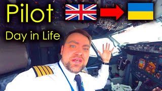 A Day in the Life as an Airline Pilot London Windy Take Off on B737 Motivation HD