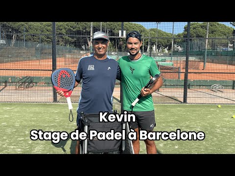 Kevin en Stage de Padel à Barcelone