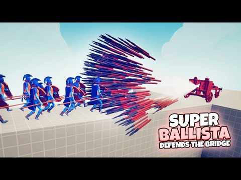 SUPER BALLISTA DEFENDS THE BRIDGE vs EVERY FACTION | TABS Modded Gameplay