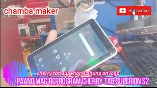 paano Mag reprogram  ng cherry mobile tablet superion s2 color white