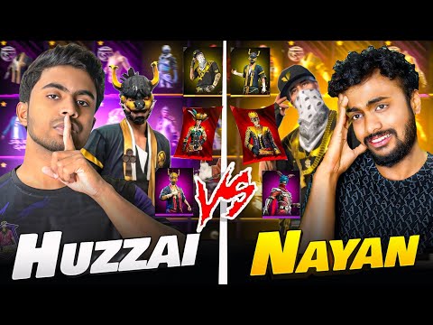Big Youtuber Challenge Me For Collection Versus 😱 Nayan Asin Vs Huzai Collection - Garena Free Fire