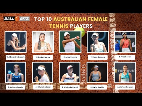 Top 10 Australian Female Tennis Players | Female Tennis Players | BallBits