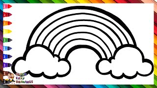 Draw and Color a Rainbow 🌈 Drawings for Kids