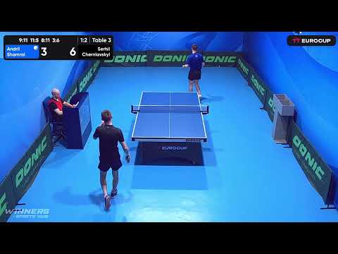 20:05 Andrii Shamrai 1-3 Serhii Cherniavskyi 14.05.2023 TT Euro.Cup Ukraine Star. Table 3