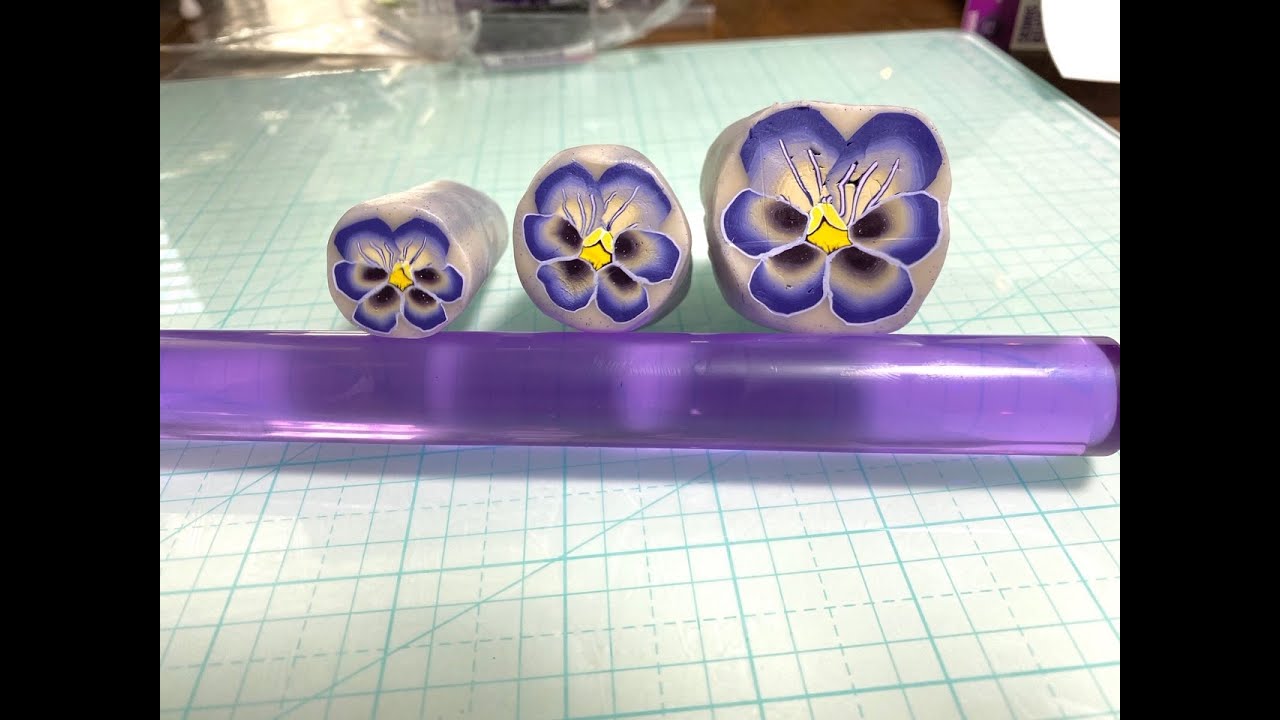Pansy Clay Cane Tutorial @ArtworkByColleen