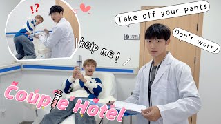 My Boyfriend Took Me To A Hospital-themed Love Hotel... To Check My Body😳? ! Cute Gay Couple