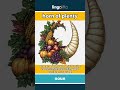 horn of plenty - also called a cornucopia, is... video thumbnail