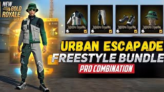 Download lagu Urban Escapade Bundle Combination New Gold Royale Dress No Topup Player Combination FF mp3