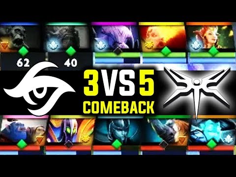 Mineski vs Secret - 3vs5 Clash Crazy Comeback Hype Game On Ti9 Dota 2
