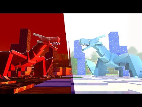 Minecraft: DRAGÃO DE GELO VS DRAGÃO DE FOGO!! *quem vence* Ep.14 - Era Dos Dragões ‹ DONAT3LO ›