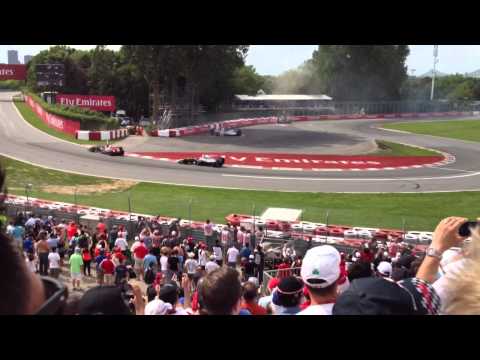 Felipe massa ,sergio perez  crash montreal 2014