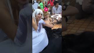 【おっぱい】美女2人によるおっぱい強調がエロすぎるwwww【コスプレ】