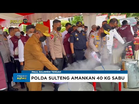 POLDA SULTENG MUSNAHAN BARANG BUKTI NARKOTIKA