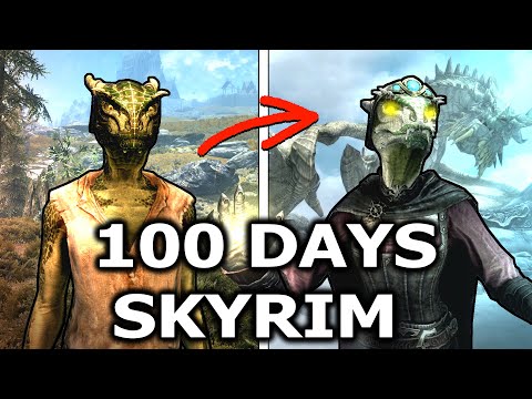 I Spent 100 Days in Skyrim Legendary Survival Here's What Happened...