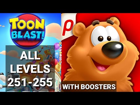 Toon Blast Level 251 252 253 254 255 With Boosters