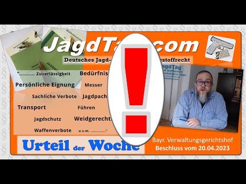 Urteil der Woche – Zuverlässigkeit § 5 Abs. 1 Nr. 2 WaffG – Kein Automatismus zum Widerruf der WBK!