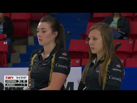 Rachel Homan Double-tap vs. Jennifer Jones Runback (2016 Canada Cup Final)
