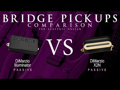 DiMarzio ILLUMINATOR vs X2N - Passive Bridge Guitar Pickup Comparison Tone Demo