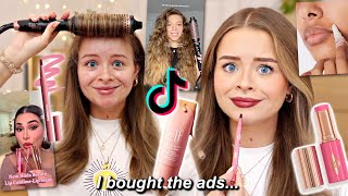I Bought The TikTok Ads... Huda Lip Stains, E.l.f. Skin Tint, Ct Blush Stick, Wavytalk Hair, Wax Pen