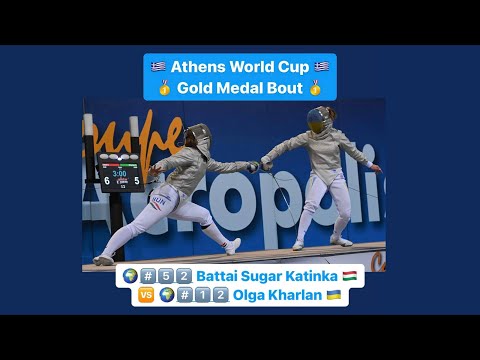 Coupe Acropolis 2023 SWS - GOLD - Battai Sugar Katinka HUN v Olga Kharlan UKR
