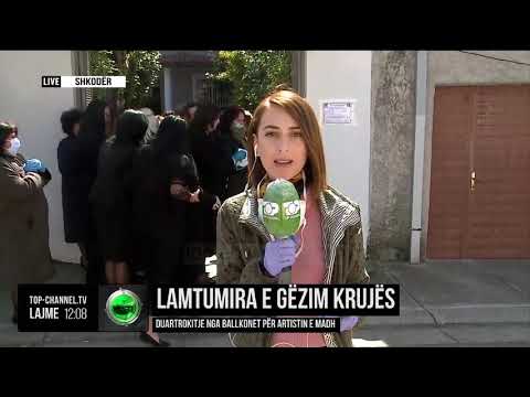 Lamtumira e Gëzim Krujës/ Duatrokitje nga ballkonet për artistin e madh