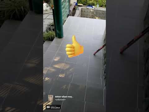 Фото Выполнение укладки плитки на крыльце,