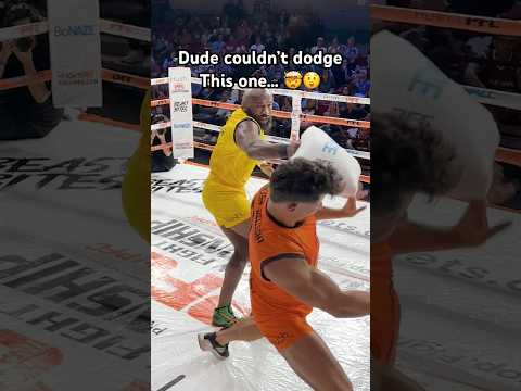 A precision headstrike during@Hushblankets Presents PFC #boxing #pillow #fight #mma