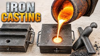 Molten Metal Casting by Hand | Amazing Iron Casting Process