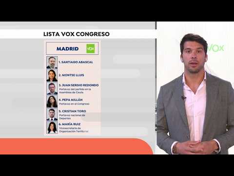 Cristian Toro, número cinco en las listas de Vox por Madrid habla de la estrategia del partido