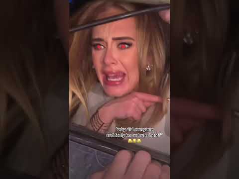 Adele Was So Drunk She Forgot That She Was Famous 🥃😂 Want more genius edits? Subscribe.  #adele