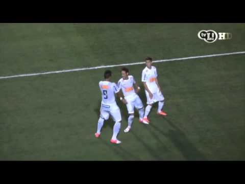 Neymar ja ensaiava a dança do gol no vestiário