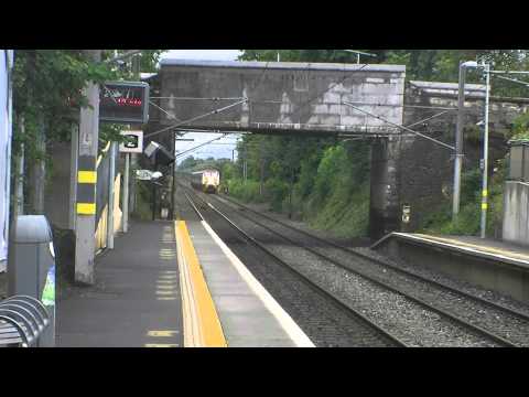 NIR 201 loco 8208 + enterprise set 9003 passes Portmarnock going to Dublin Connolly