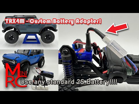 TRX4M - An Awesome Adapter plug lets you use ANY 2s battery with your Traxxas! (& cool truck stand)