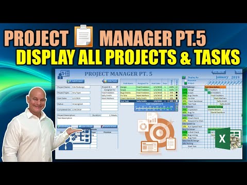 How To Create A Project Manager In Excel Part 1