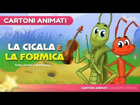 La Cicala e la Formica (The Grasshooper and the Ant) Cartone Animati | Storie per Bambini