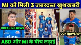 IPL 2023 - 3 Big News For Mumbai Indians Before IPL Auction || Tim David, Surya , Update ||