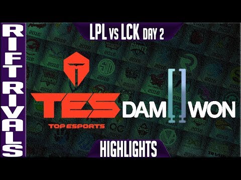 TES vs DWG Highlights | Rift Rivals 2019 LPL vs LCK Groups Day 2 | Top Esports vs Damwon Gaming